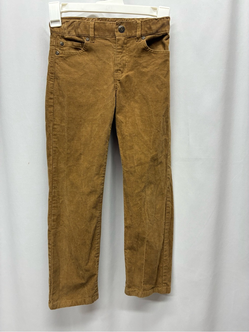 Janie & Jack boys size 7 brown corduroy pants adjustable waist classic